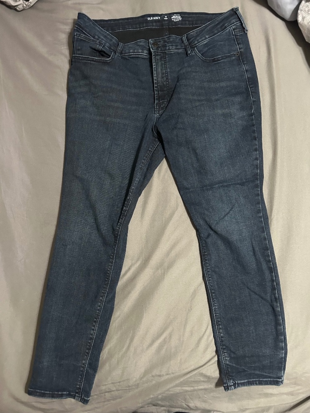 Old Navy High Rise Rockstar Super Skinny Jeans 16 Petite Dark Wash